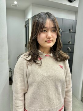 ヘアー アイス 御器所本店(HAIR ICI) ロングヘア韓国ヘアレイヤーカット小顔カット2wayバング