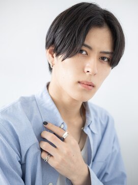 モッズヘア メン 南越谷南口店(mod's hair men) グレージュアッシュのセンターパートテクノカットc南越谷