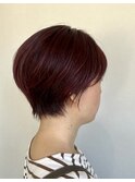赤色ショート