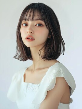 モニカ ヘアー(monica Hair) 外ハネボブ 顔周りカット 艶トリートメント 艶髪 美髪 20代30代