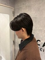 エクシア 三宮(EXCIA)&nbsp;センターパートウルフ/曲がる縮毛矯正