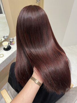 ジーナ 大宮(Zina) ブリーチなしワインレッド