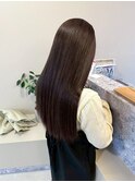 艶髪/ナチュラルブラウン/髪質改善ストレート