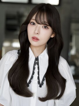 エインアンリー 明治神宮前(AIN.ANLY.) レイヤーミディアムくびれロングラベンダーピンクベージュ