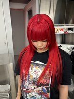 オーン(OOn)&nbsp;姫カットハイトーンネオンレッド