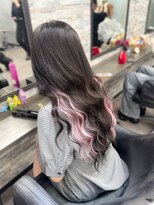 オズ 梅田店(OZ)&nbsp;ダークブラウン/インナーピンクパール/エクステ80枚