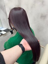 ワンラヴェストヘアオルシェット 長野駅(One Lovest Hair olchette)&nbsp;ブリーチなしでできるワインレッド