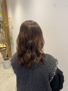 コテ巻き風パーマ