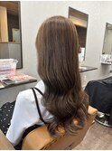 20代30代40代大人かわいいゆるふわロング モカブラウン