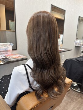 20代30代40代大人かわいいゆるふわロング モカブラウン