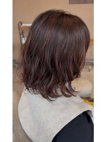 ルックアット(Look at)&nbsp;【Look at】レイヤーボブ似合わせカット着物ヘアダークアッシュ