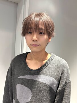 プリアバイポプルス 渋谷(pria by popls) フェザーパーマシャドウパーマダークブラウン毛流れパーマ