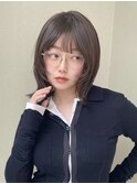 ウルフボブレイヤーウルフショートハッシュカットボブパーマ