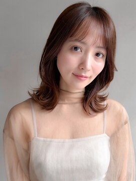 リヤン 表参道(lyann) うる艶髪レイヤーカット愛されダークブルー結べるボブモテ髪