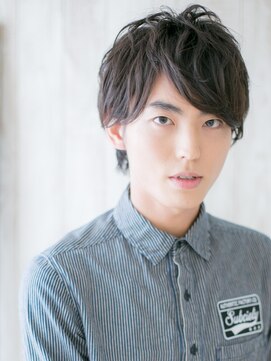 モッズヘア メン 新所沢店(mod's hair men) ダークアッシュ清潔感伸ばしかけ七三分け就活ショートe新所沢
