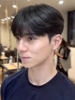 ノラキチジョウジ(NORA KICHIJOJI) 黒髪韓国マッシュショートダウンパーマツーブロックワックスなし