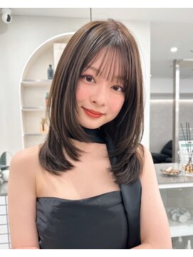 サンドハーツギンザ(sand Hearts ginza) ナチュラルストレート x セミロング(20代向け) カット