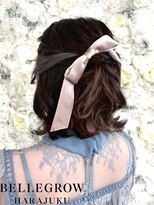 ベルグロー 原宿(BELLEGROW)&nbsp;ハーフアップ/結婚式ヘア/参列ヘア/ヘアアレンジ/ヘアメイク