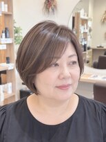 エメールヘア(aimere hair)&nbsp;５０代大人女性の艶感ショートボブ　富田林　大阪狭山市