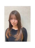 レイヤーカット×縮毛矯正