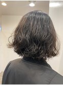 ボブ×デジタルパーマ