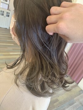 レーブバイファースト(reve by first) イルミナカラー×インナーカラー×グレージュ