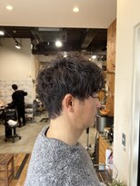 五反田駅美容院★メンズパーマ/カット/アップバング/簡単セット