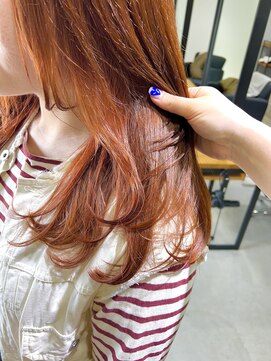 アン ビー(an B) レイヤーカット × orange brown