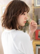 カバーヘア ブリス 大宮西口(COVER HAIR bliss) シースルーバングくせ毛風エアリーミディc3大宮20代30代40代