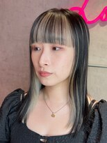 ロンドヴァリー 渋谷店(Lond vallee)&nbsp;ストレートでも可愛いインナーカラーベージュ！