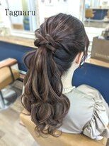 タグマル&nbsp;結婚式にオススメ！エレガントなハイポニー☆