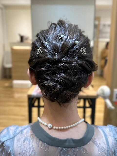 下めルーズアップお呼ばれヘアアレンジ/横浜/横浜西口