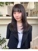 ◇アッシュベージュ×ロングレイヤー