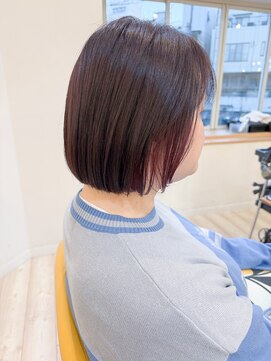 モリオ フロム ロンドン 成増店 【morio成増/児玉】ミニボブ ピンクブラウン