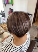白髪ぼかしハイライト☆シルバー系アッシュカラー