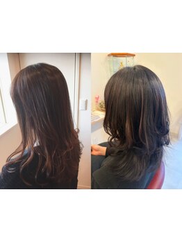 白髪を活かした上品な仕上がりが人気◎艶やかかつ馴染む美髪カラーでワンランク上の大人スタイルを楽しむ♪