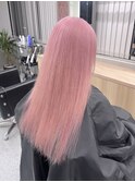 イメチェン/ホワイトブロンド/外ハネボブ/ワイドバング/渋谷