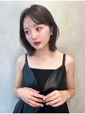前髪顔まわりボブレイヤーボブ顔まわり縮毛矯正ヤマモトケント