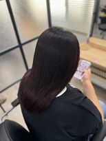 テーラヘアー 葛西店(TELA HAIR)&nbsp;ブリーチ無しレッドヴァイオレット