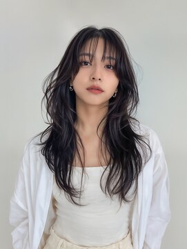 シュガーアンドソルト(SUGAR&SALT) 【ふんわりくびれ×シースルーバング】抜け感ヨシンモリ