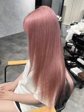 フィーネ つくば(Fi-Ne) ピンクベージュ　プルエクステ　レイヤーカット