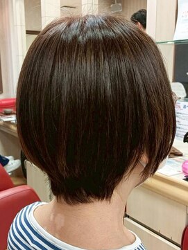 ヘアークリアー 春日部 ミセス ナチュラルショートボブ ナチュラルブラウン