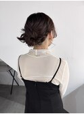 結婚式　お呼ばれヘアー　ヘアアレンジ　ヘアセット　二次会ヘア