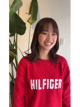 美容室 アイディー i-dee ブリーチなしブラウンベージュカラー