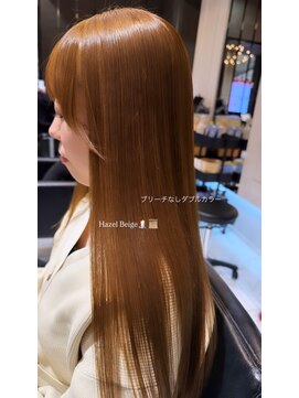 透明感◎ブリーチなしヘーゼルベージュ