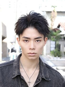 エース(ACES) 刈り上げショートアップバングツーブロック短髪
