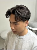 ホワイトハイライトセンターパート