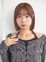 アッシュ 二俣川北口店(Ash) 20代30代40代/ナチュラルブラウンカラー/韓国風タッセルボブ