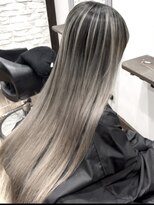 アンダーバーホワイト 広島 並木店(_WHITE)&nbsp;広島バレイヤージュ/ハイライト/ブリーチダブルカラー