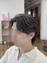 クラップス 金沢文庫店(CLAPS) シルバーハイライトカラー×センターパート